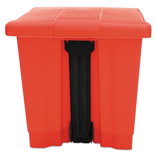 Container con pedal de 8 galones rojo miniatura 3