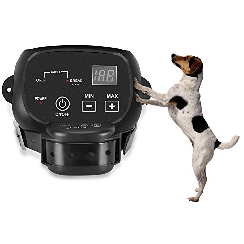 COVONO Electric Dog Fence, Pet Containment System (Aboveground/Underground, 650 Ft Wire, IP66 Waterproof/Rechargeable Collar, Shock/Tone Correction, 1 Dog System)