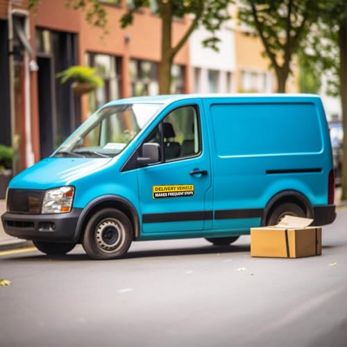 Image of Delivery Driver Car Magnet, Delivery Magnetic Car Door and Bumper Sign, High Reflective, Stronger Magnetic, Eye-Catching Design for Delivery.