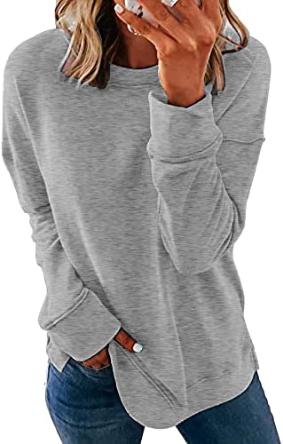 NEYOUQE Women Crewneck Pullover Sweatshirt Casual Fall Fashion Co...