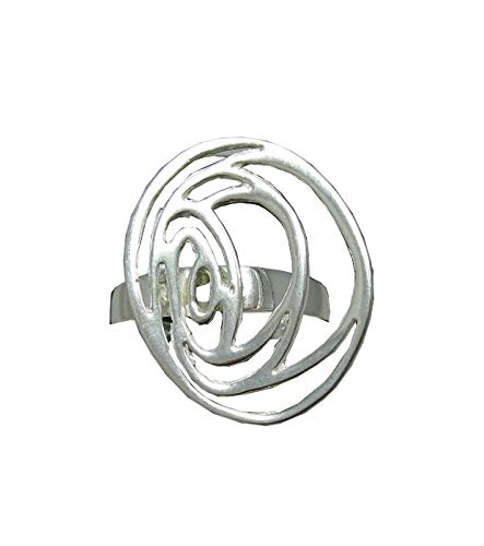 Bague en argent massif 925 R001124 anneau large Empress
