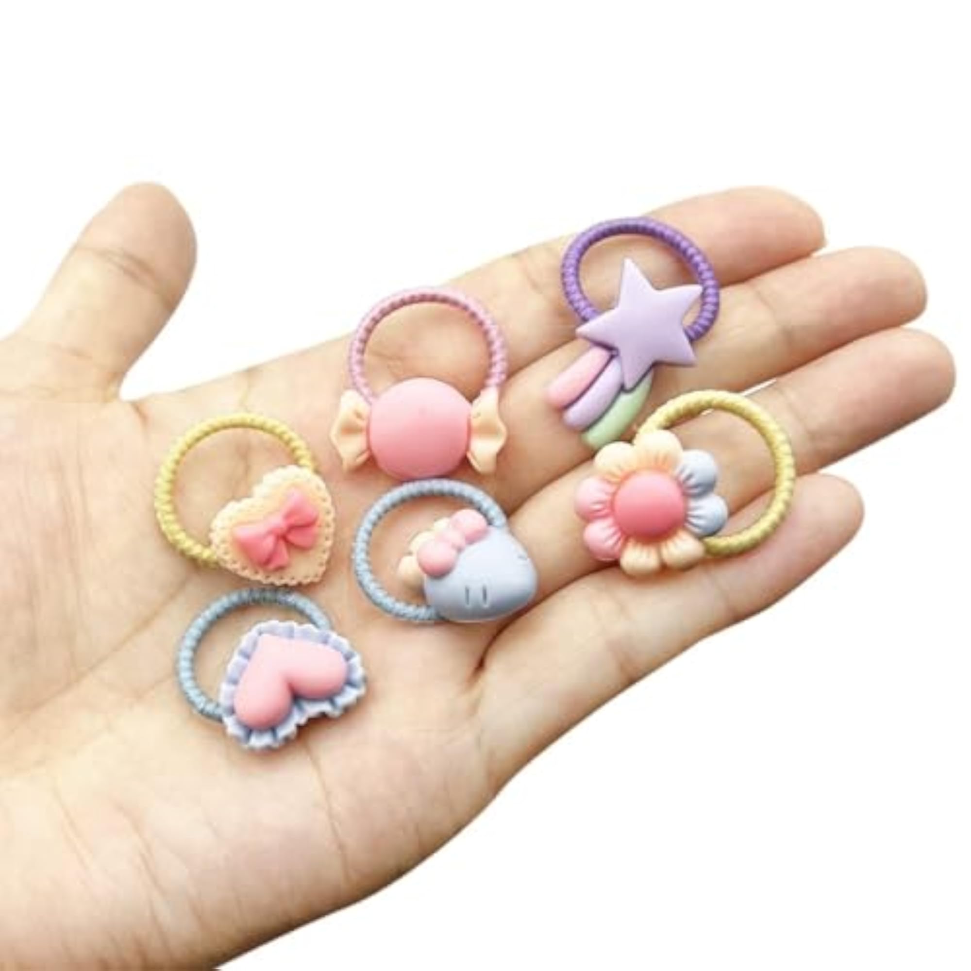 30 Pcs Mix Elastic Hair Rubber Bands Ties Accessories