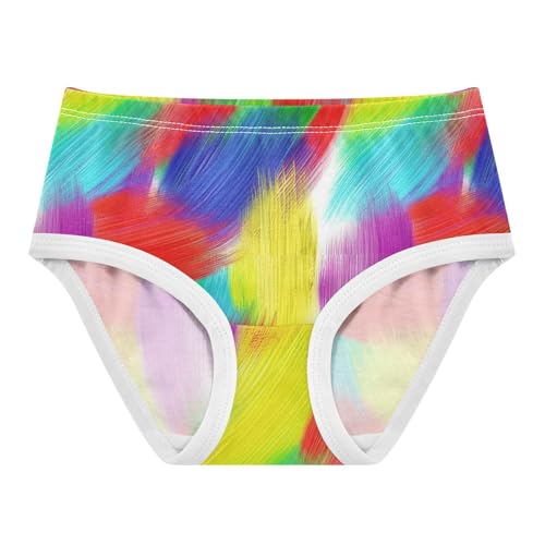 Joisal Girls Underwear Toddler 2t Cotton Panties for Girl Fancy Undies Kids Briefs Gradient Rainbow - Main Image