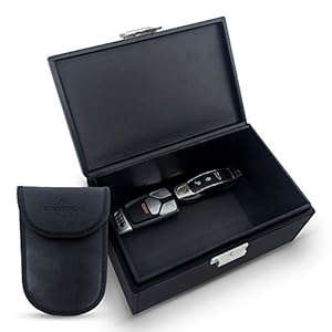 Ironstripe Faraday Box voor Autosleutel | Extra Large 19 x 12 x 9 cm Anti-Diefstal Kluis | Keyless Entry Signaalblokkering | Anti-Inbraak Box voor Autobeveiliging | Plus RFID-Beschermhoes | Elektrisch-Geleidend