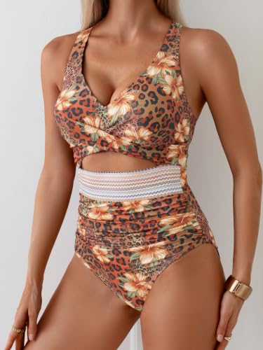 Image of B2prity Women's One Piece Swimsuit Tummy Control High Waisted Bathing Suit
