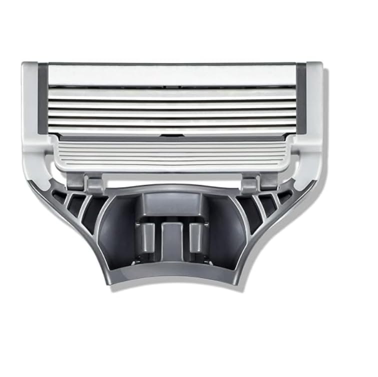 Men's Razor Blade Refills For Close and Comfortable Shaves, Sharper 5-Blade, 4 Counts - Image 3