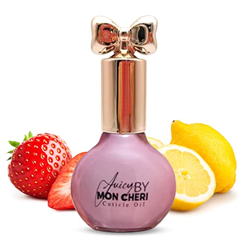 Juicy By Mon Cheri Cuticle Oil Nail (Strawberry Lemonade) Moisturizing, Hydrating Repairs Dry Cracked Nails And Cuticles 10Ml #TOP8