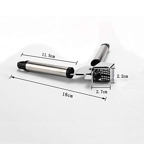 Kitchen Tools Detachable Ginger Presser Slicer Masher Stainless Steel Easy to Clean Garlic Press Manual Quick