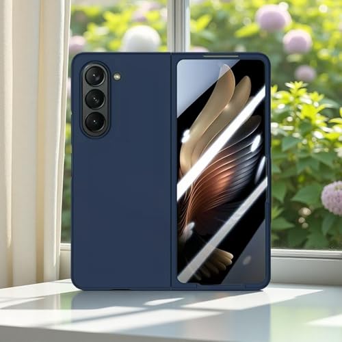 Image of amazon basics Liquid Silicone Case Cover for Samsung Galaxy Z Fold 6 (Blue)