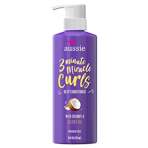 Aussie 3 Minute Miracle Curls, Bomba Condicionadora De Cachos Cítricos, 40 Ml, 16 Fl Oz