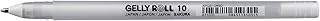 SAKURA Gelly Roll Basic Blanco Gel Pen 10-1.0 mm Bold Nib - Tinta blanca opaca para papeles oscuros - Ideal para letras a mano, manualidades, medios mixtos - Flujo de tinta constante