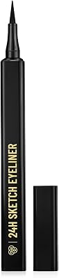 24H Sketch Eyeliner Black Sketch Eyeliner Pen|Intense Matte Finish|Waterproof & Smudge Proof |One Stroke Easy Application