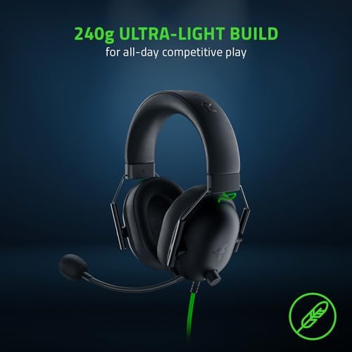 Razer BlackShark V2 X - Premium Espor Oyun Kulaklığı (50mm Sürücü Kablolu Kulaklık, PC, Mac, PS4, Xbox One ve Switch için Gürültü Önleyici) Siyah - Görsel 6