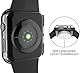 YoLin 2-Stück Mit glas Ultradünne Displayschutz Kompatibel mit Apple Watch Series 6/ SE/Series 5 / Series 4 44mm, PC All-Around Schutzhülle für iWatch 44mm (2 Transparent)