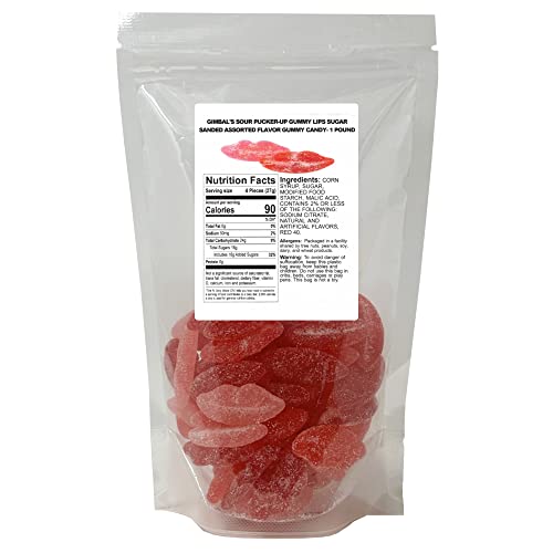 Gimbal'S Fine Candies Sour Pucker-Up Gummy Lips thumb #5