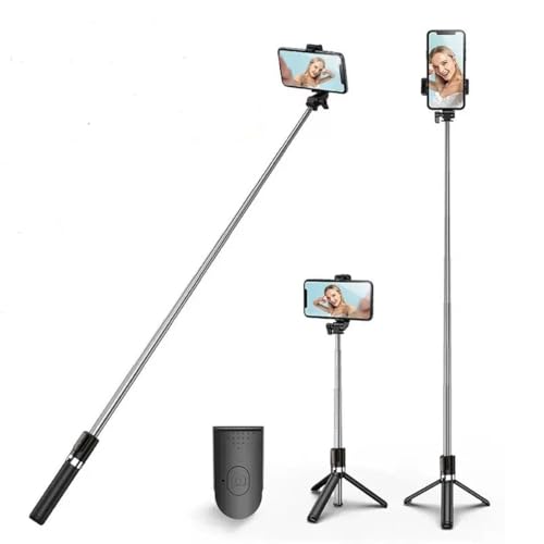 Trépied de téléphone 170cm et perche selfie rotative pour vos vlogs de voyage