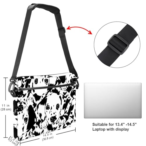Sac ordinateur 13-14.5 pouces dalmatien multicolore chic - 6