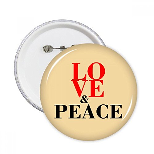 Pins monde ronde Amour et paix : transformez vos vêtements ternes avec ce lot de 5 badges XL