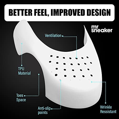 2 Pairs Crease Protectors, Anti Wrinkle Sneaker Shoe Crease Guards for Men and Women, Crease Protectors for Air Force 1