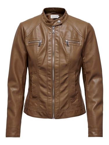 Lederjacke Frau Only Bandit imitation cuir biker