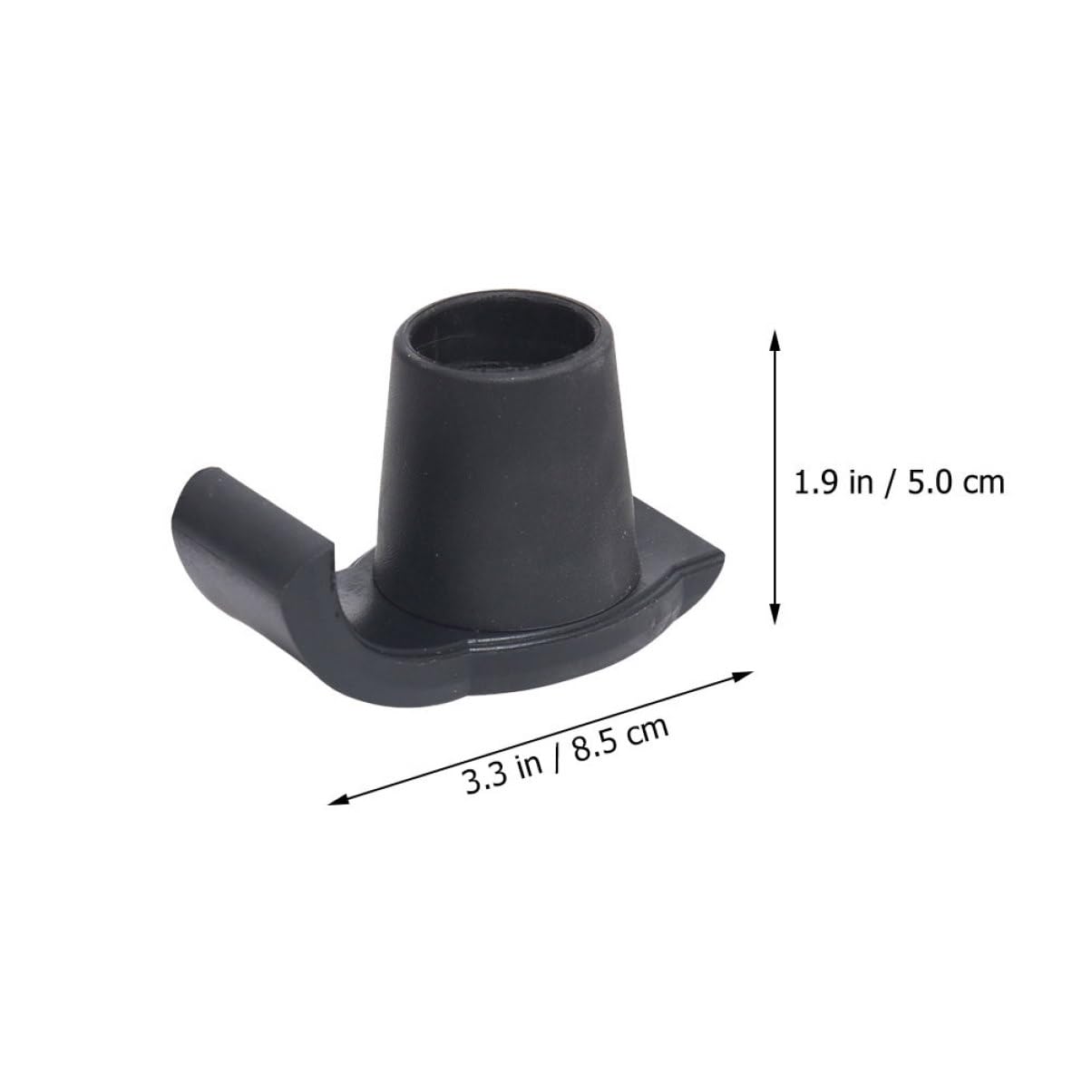 HAPINARY 2pcs Non-Slip Sled Foot Mat Ski Handle Wheel Ski Glides Walker Sliders Skids Walker Legs Skis for Walkers Poles Walker Feet Protectors Walker Skis Glides Skis Walker Plastic Black