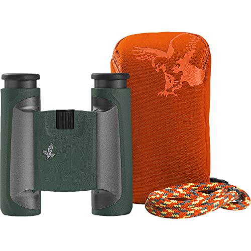 Swarovski 10X25 Cl Pocket Mountain Binoculars (Green, Mountain Accessory Package) + Padded Backpack + Flashlight + 6Ave Cleaning Kit #TOP1