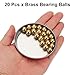 uxcell 20 Pcs 10 mm Bearing Balls H62 Brass G100 Precision Balls for Industrial Spheres, Machinery, Automotive, and DIY