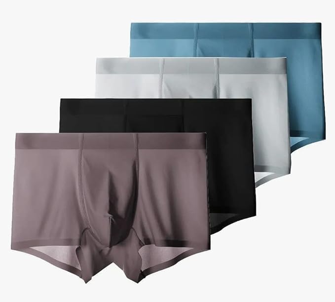 Skyunion Men’s Imported Underwear | Moisture-Wicking, Breathable Boxers for Men | Seamless Design | Multicolour