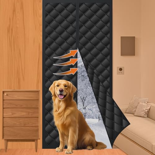 Magnetic RV Insulated Door Cover- Universal Fit 33 x 80 Thermal Insulation Curtain | Keeps Heat in & Cold Out | Water-Resistant & Light-Blocking for Camper Trailer & 5th Wheel