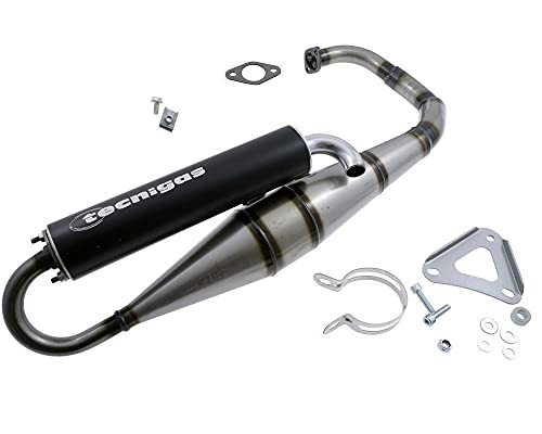 Tecnigas Pot d'échappement sport NEXT R compatible pour Aprilia Amico SR 50, MBK Booster Stunt, Yamaha CW BW BWS NG Spy Slider Zuma 50 Minarelli AC debout