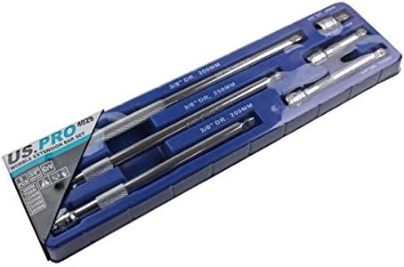 US PRO 6PC 3/8 DR Wobble Extension BAR Set 38-300mm B4029