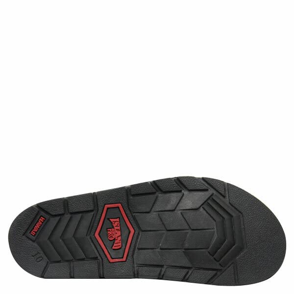 Island Slipper MAUKA Men's Ultrasuede Rubber Sandal (6, BLACK)3