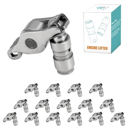 AULINK 16Pcs 059109417A Rocker Arms and Hydraulic Valve Lifters Kit For 2009-2016 Audi A3 A6 A7 A8 Q5 Q7 Quattro, For VW Jetta Golf Beetle Passat Touareg 2.0L 3.0L TDI Diesel #03L109521A 059109417A