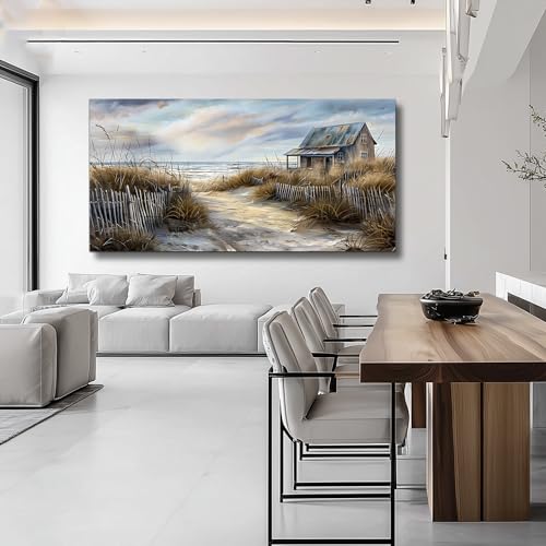 PHAOHUAXM-Farmhouse-Wall-Art-For-Living-Room-Canvas-Wall-Decor-For-Bedroom-Office-Dining-Room-Decor-Boho-Printing-Paintings-Seaside-Landscape-Painting-Pictures-Ready-To-Hang-Home-Decor-20X40