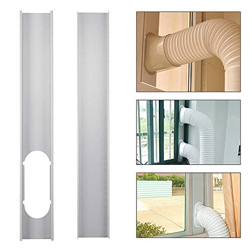 yunbox299 Window Slide Kit Plate,Window Vent Adapter, 2Pcs Window Slide Kit Plate or 1Pcs 5.9 Inch/15 cm Window Adapter Hands Tool for Portable Air Conditioner 2#