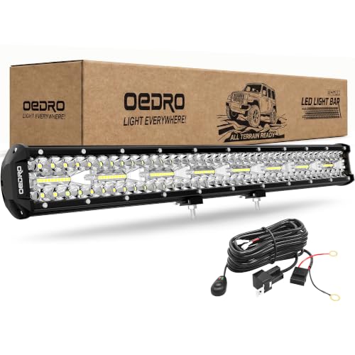 Image of OEDRO 22 Inch LED Light Bar 620W 43400LM Tri-Rows Spot Flood Combo