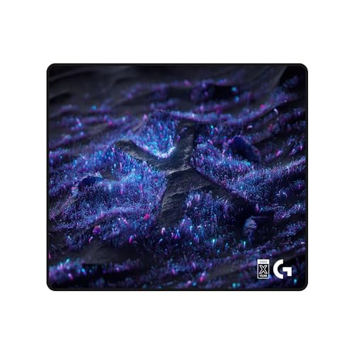 Logitech G 640 SE Large Fabric Gaming Mouse Pad, Optimized for Gaming Sensors, Moderate Surface Friction, Non-Slip Mouse Pad - 10th Anniversary