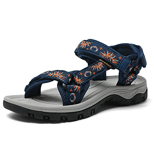 Image of Women's Hiking Sport Sandals Water Outdoor Athletic Shoes With Arch Support Adjustable Velcro Beach Shoes