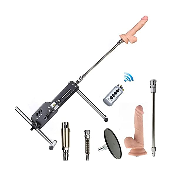 FREDORCH NEU Fernbedienung Automatische stumme Sexmaschine für Frauen und Männer Maschinen für Sex Masturbation Love Retractable Machine Vibrator Sexspielzeug (Package B)