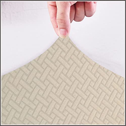 Fz Future Solid Color Bar Chair Stool Covers, High Back Bar Stool Slipcovers Stretch Removable Washable Chair Slipcover For Short Swivel Dining Chair Back Chair Bar Stool Chair,Khaki,2Pcs #TOP5