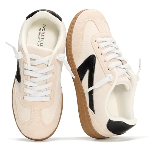 Project Cloud Kids Shoes for Girls & Boys Lightweight Girl Sneakers Non-Slip Memory Foam Lace-Up Girls Shoes Fashion Sneakers (Little Irita Taupe 1K)