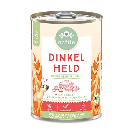 naftie Bio veganes Hundefutter Nassfutter Testpaket - 5X 400g