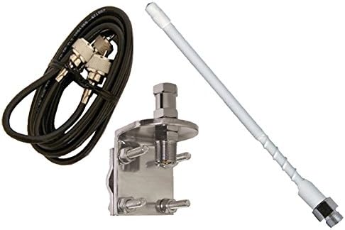 PROCOMM HSS995-4W Single 4 Foot Fiberglass Antenna KIT White