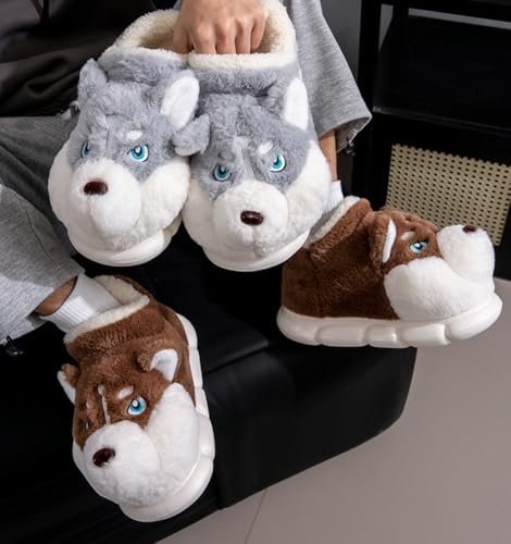 Fluffy Furry Cute Animal House Slippers for Women Fuzzy Dog Slippers Women's Warm Winter Slipper Indoor 20254