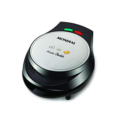 Omeleteira Elétrica, Mondial, Preto/Inox, 1000W, 220V - OM-01