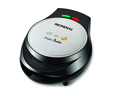 Melhor Omeleteira! As 10 Melhores Omeleteiras de 2025 8 Omeleteira Elétrica, Mondial, Preto/Inox, 1000W, 220V - OM-01