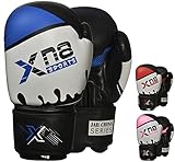XN8 Boxhandschuhe Männer und Fauran Muay Thai Sparring Kickboxen Sparring Boxsack Sandsack Punchinghandschuhe MMA Kampfsport Training Kickboxhandschuhe Adult 8 10 12 14 16oz (Blau, 12oz)
