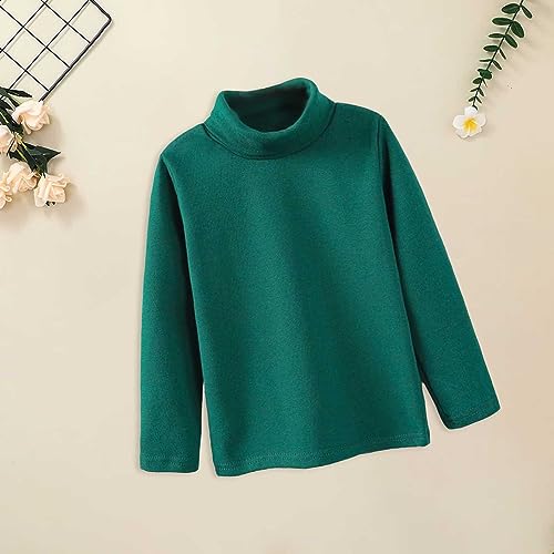 Toddler Turtleneck Baby Girl Boy Long Sleeve Shirt Solid Color Mock Neck Shirt Blouse Fall Winter Clothes3
