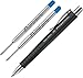 Faber-Castell - Penna a sfera Poly Ball XB (nero + 2 mine blu)