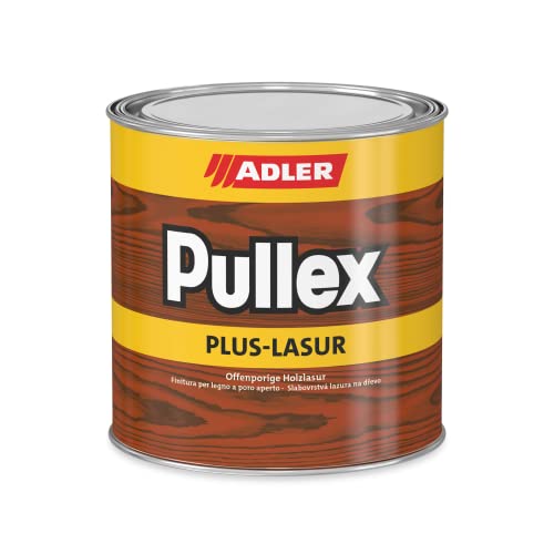 ADLER Pullex Plus-Lasur - Holzlasur Außen Farblos - Universell einsetzbare & aromatenfreie Holzschutzlasur als perfekter UV- & Wetterschutz - 750 ml Weide/Braun